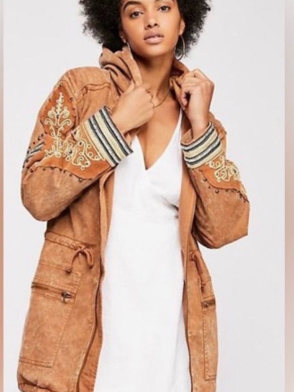 Free People Golden Quills Coat